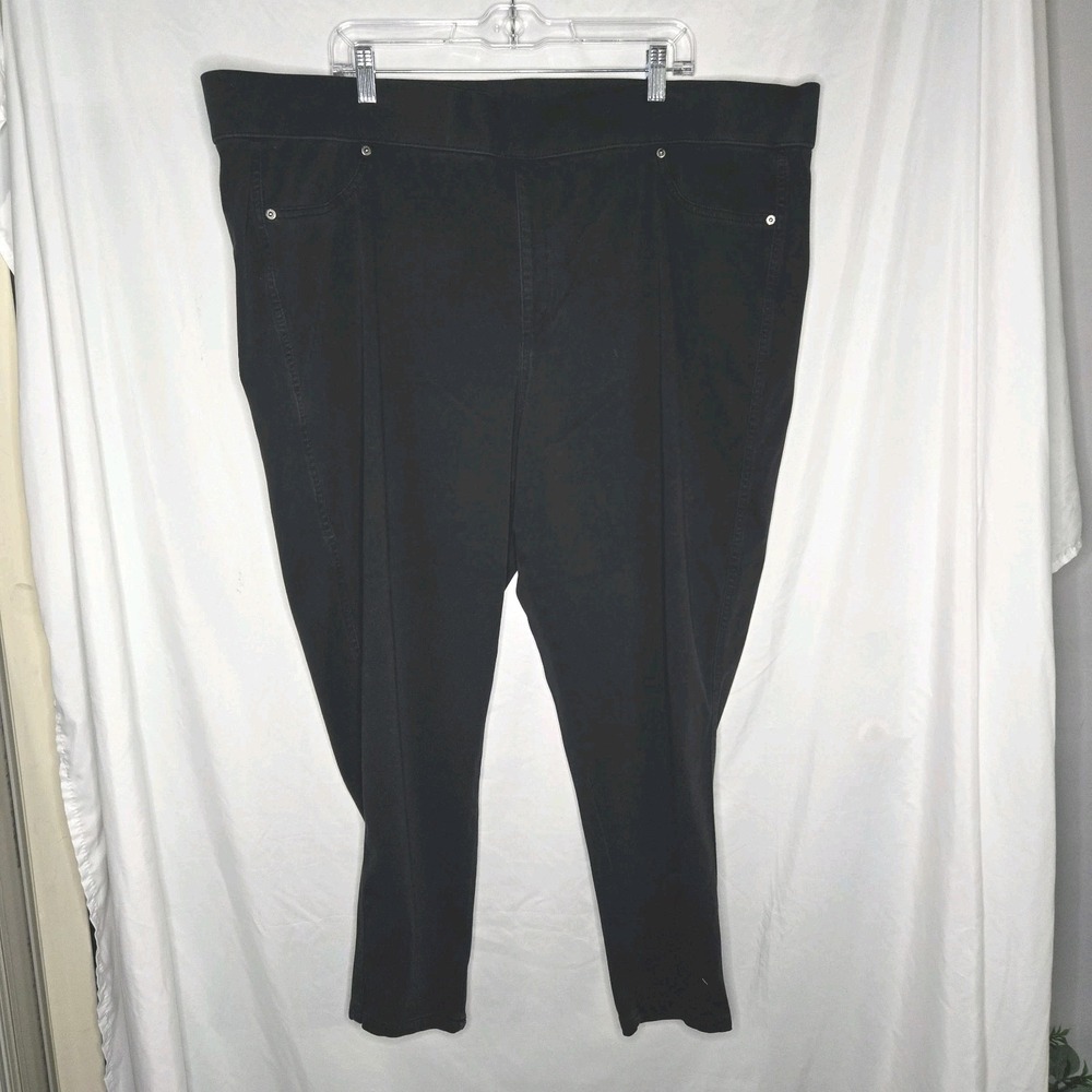 Venezia Women's 28 Black Stretch Pull On Skinny Ankle Jeggings‎